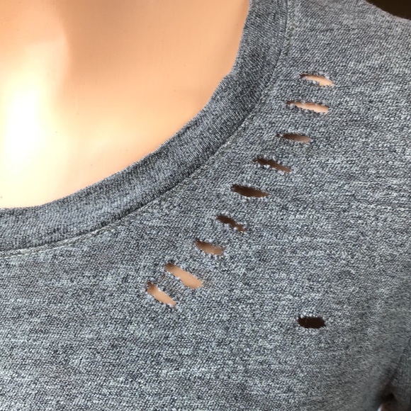 Cute DASH intentionally distressed, short, sleeved crew neck T-shirt - Picture 7 of 9